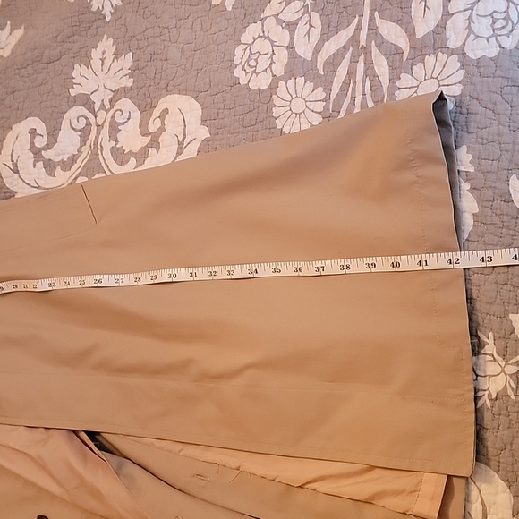 London Towne Tan Vintage Trench Coat Rain Coat Size 38R - Picture 7 of 7